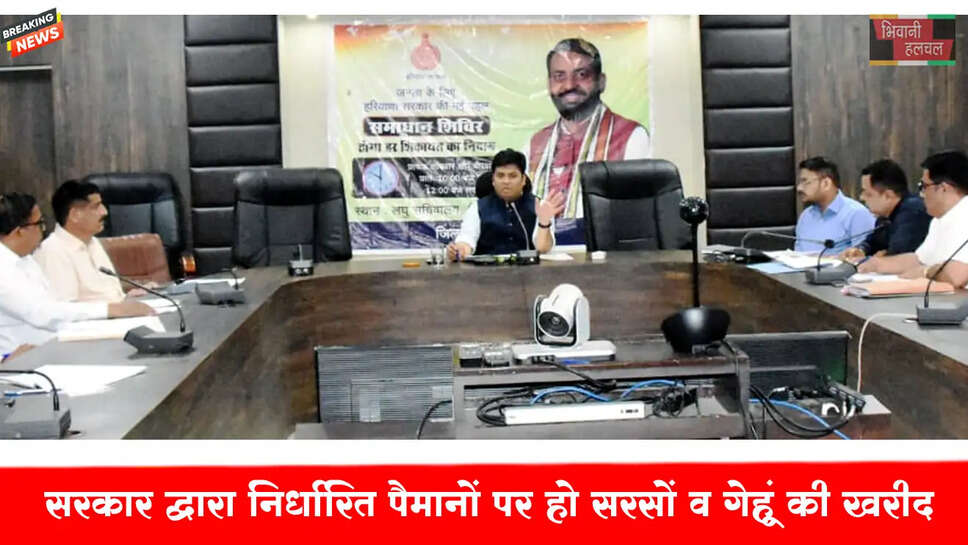 सरकार द्वारा निर्धारित पैमानों पर हो सरसों व गेहूं की खरीद: डीसी