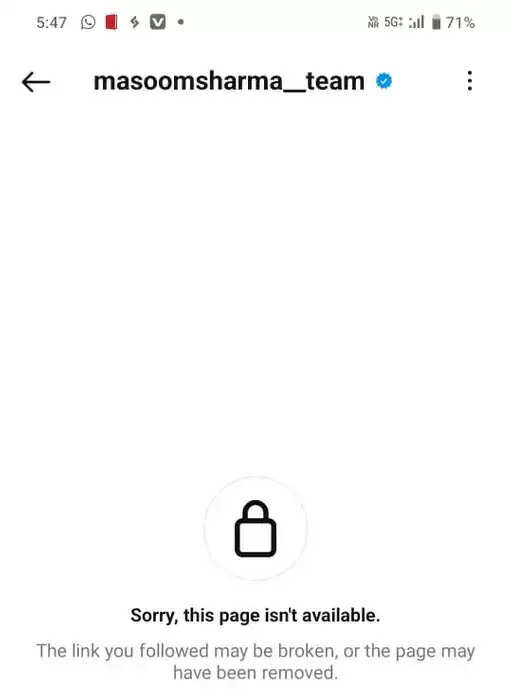 हरियाणवी सिंगर मासूम शर्मा के इंस्टाग्राम अकाउंट हुए बैन