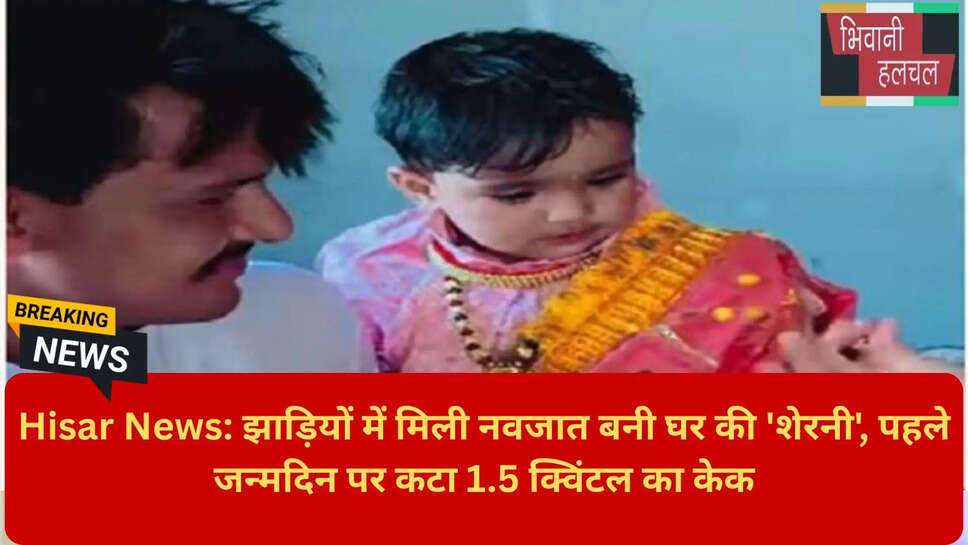 लावारिस बच्ची को अपनाया हिसार