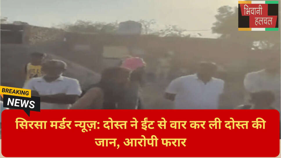 ईंट से मारकर हत्या