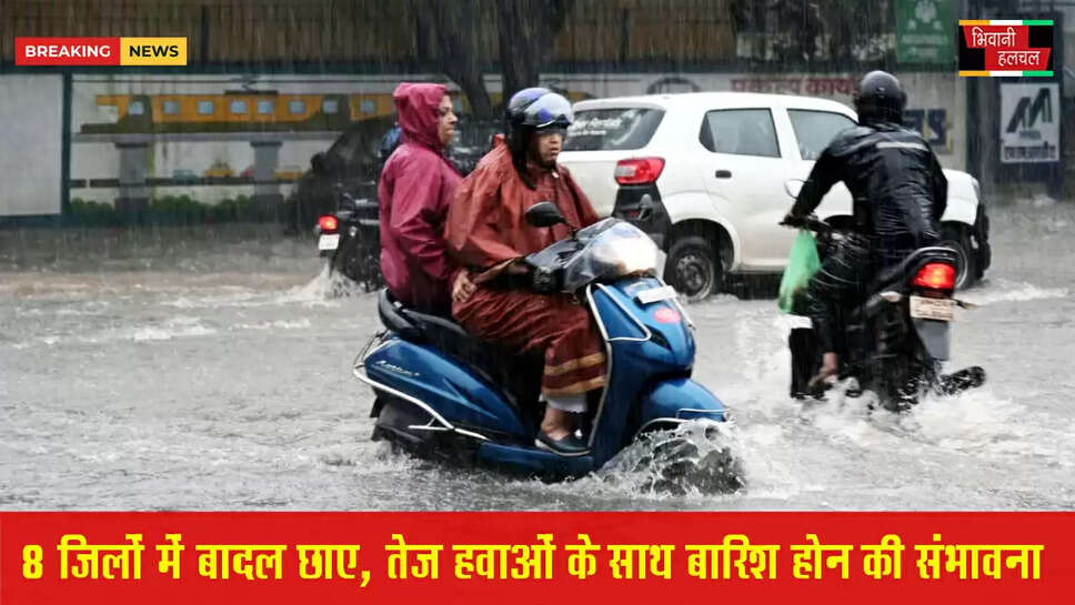 8 जिलों में बादल छाए, 4 में अलर्ट, तेज हवाओं के साथ होगी बारिश&nbsp;