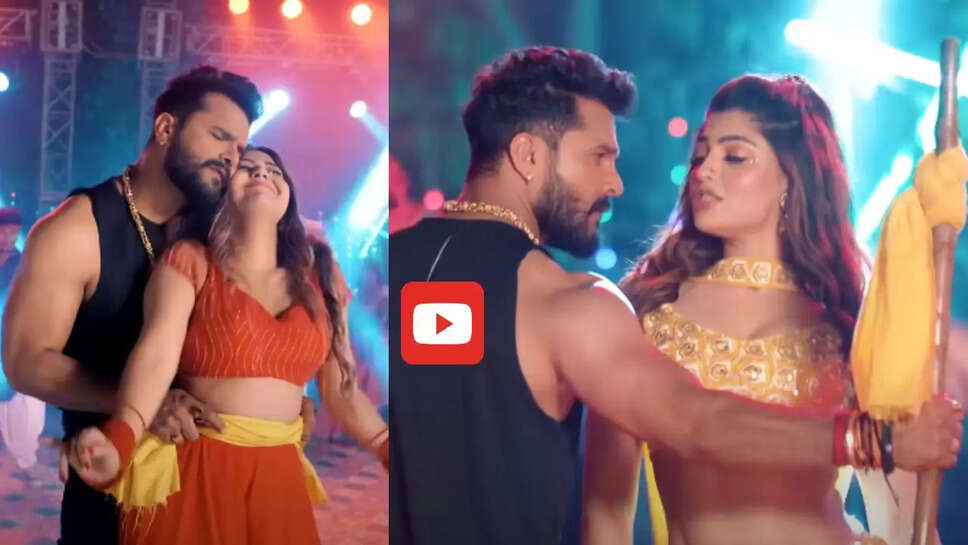  दो हसीनाओं संग खेसारी लाल ने दिखाया जलवा, बार बार देखा जा रहा डांस&nbsp;