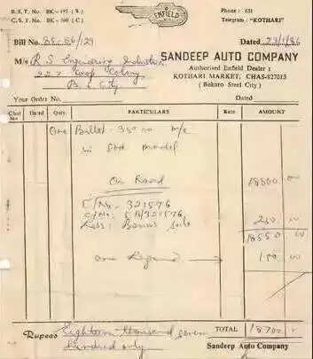 Royal Enfield Price : साल 1986 में सिर्फ बच्चे के पॉकेट मनी जितनी थी Bullet 350 की कीमत, आप भी देखें बिल