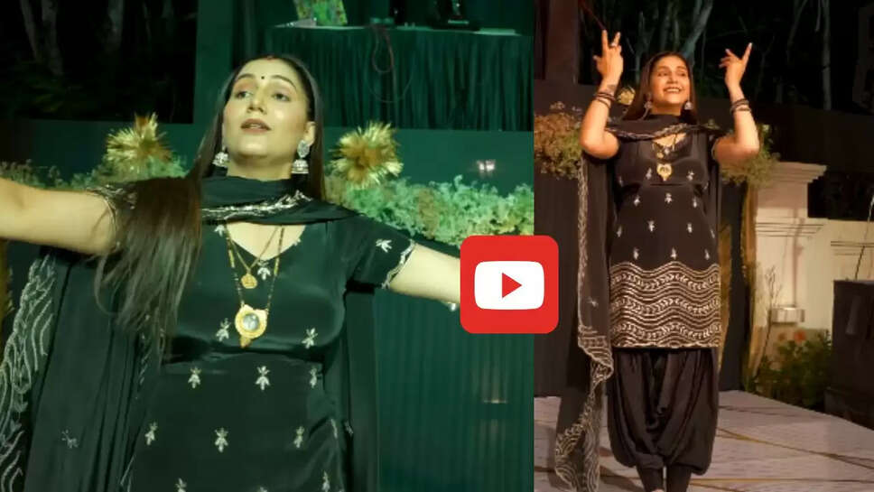 सपना चौधरी का &lsquo;बिजली&rsquo; गाने पर धमाकेदार डांस, बार बार देखा जा रहा वीडियो