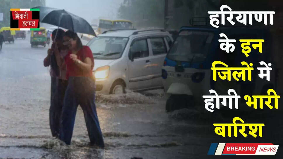 Haryana Weather: हरियाणा के इन जिलों में होगी भारी बारिश, अगले 3 घंटे का अलर्ट जारी    