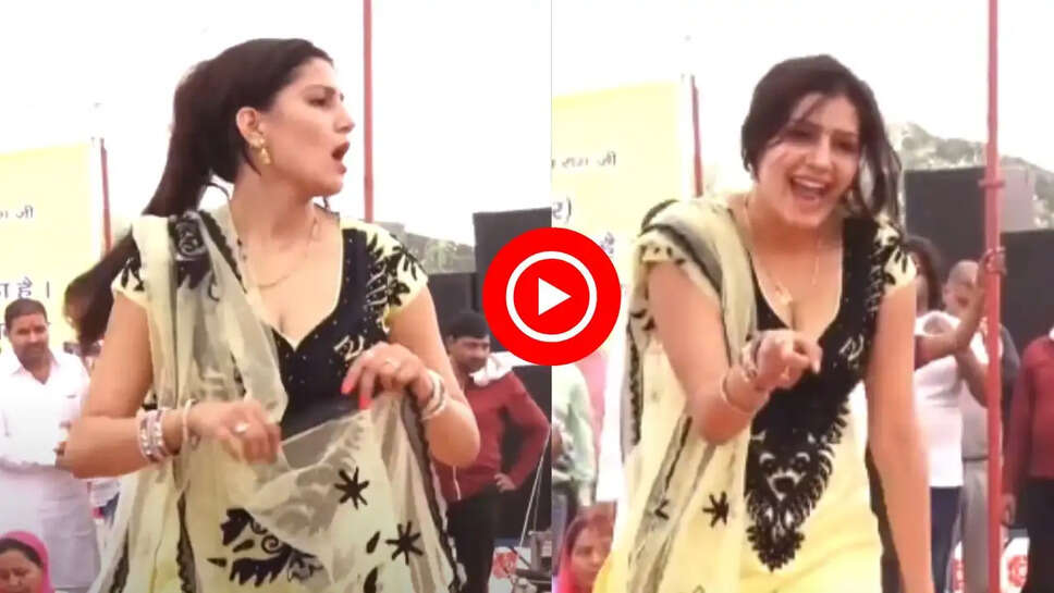 सपना चौधरी&nbsp;ने स्टेज पर किया धांसू डांस, देखने आ गया पूरा गाँव&nbsp;