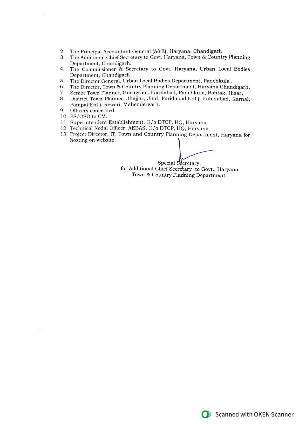 Haryana Transfer: हरियाणा सरकार का बड़ा एक्शन, इन DTP अधिकारियों का किया ट्रांसफर