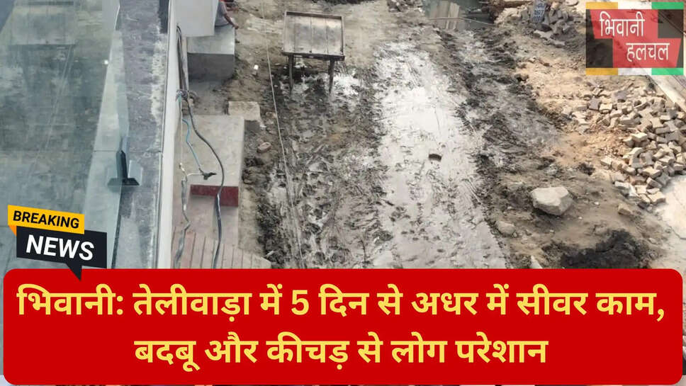 गली में भरा दूषित पानी