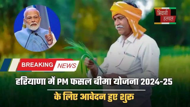 Haryana : हरियाणा में PM फसल बीमा योजना 2024-25 के लिए आवेदन हुए शुरू, जल्दी करे आवेदन